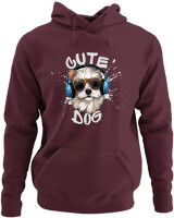 Φούτερ με κουκούλα - Cute Dog - Color Thumbnail Marron