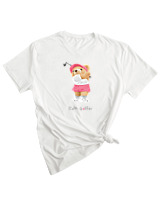 T-Shirt Woman Fashion Γυναικείο - Cute Golfer - Color Thumbnail WHITE