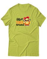 T-Shirt  Γυναικείο - Cutest Chicken - Color Thumbnail Λαχανί