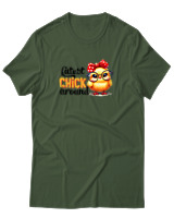 T-Shirt  Γυναικείο - Cutest Chicken - Color Thumbnail Κυπαρισσί