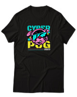T-Shirt Αντρικό - Cyber Dog - Color Thumbnail Μαύρο