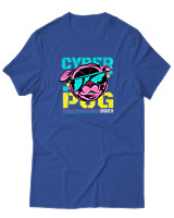 T-Shirt Αντρικό - Cyber Dog - Color Thumbnail Μπλε Ρουά