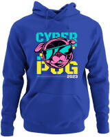 Φούτερ με κουκούλα - Cyber Dog - Color Thumbnail Μπλε Ρουά