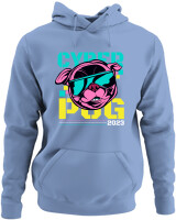 Φούτερ με κουκούλα - Cyber Dog - Color Thumbnail Blue Carolina