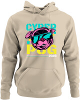 Φούτερ με κουκούλα - Cyber Dog - Color Thumbnail Μπέζ