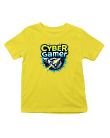 T-Shirt  Παιδικό - Cyber Gamer - Color Thumbnail Κίτρινο
