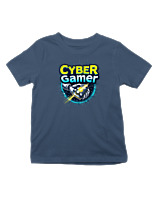 T-Shirt  Παιδικό - Cyber Gamer - Color Thumbnail Σκούρο Μπλε