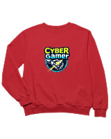 Φούτερ χωρίς κουκούλα Παιδικό - Cyber Gamer - Color Thumbnail Κόκκινο