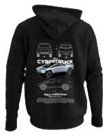 Φούτερ με κουκούλα Αντρικό - Cybertruck - Color Thumbnail Μαύρο