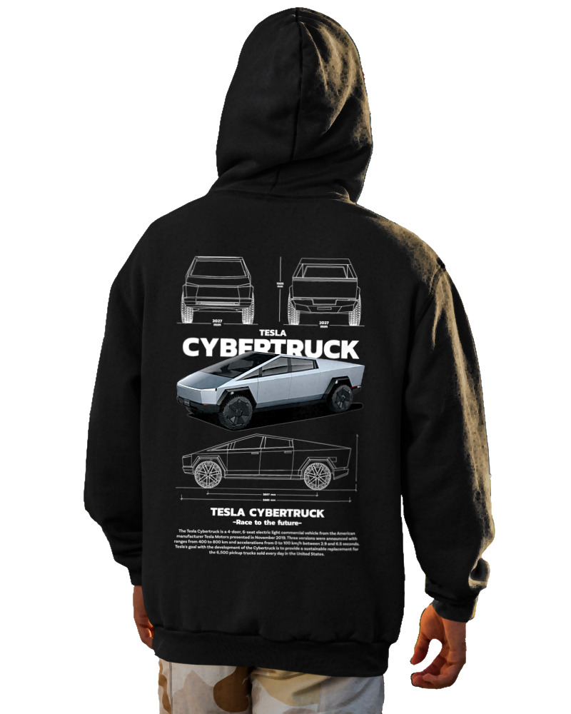 Φούτερ με κουκούλα Αντρικό - Cybertruck - Image 1