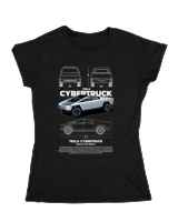 Κοριτσίστικο Κοντομανικο Παιδικό - Cybertruck - Color Thumbnail Μαύρο