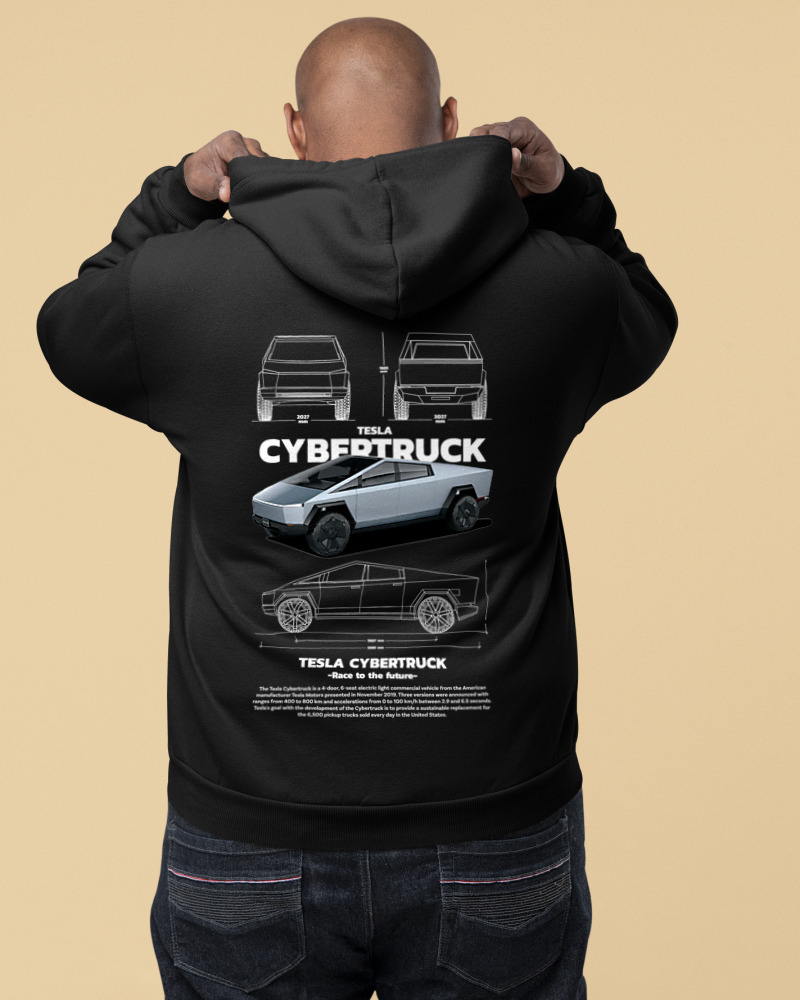 Ζακέτα Φούτερ με κουκούλα Αντρικό - Cybertruck - Image 1