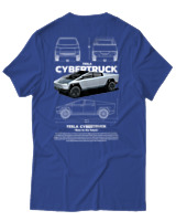 T-Shirt Αντρικό - Cybertruck - Color Thumbnail Μπλε Ρουά