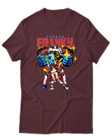 T-Shirt Αντρικό - Cyborg Franky - Color Thumbnail Μπορντό