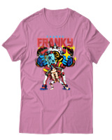 T-Shirt Αντρικό - Cyborg Franky - Color Thumbnail Ροζ