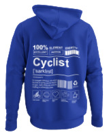 Φούτερ με κουκούλα Αντρικό - Cyclist - Color Thumbnail Μπλε Ρουά