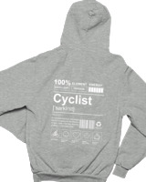 Φούτερ με κουκούλα Παιδικό - Cyclist - Color Thumbnail Γκρι Μελανζέ