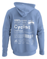 Φούτερ με κουκούλα - Cyclist - Color Thumbnail Blue Carolina