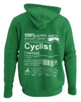 Φούτερ με κουκούλα - Cyclist - Color Thumbnail Kelly Green
