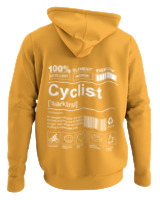 Φούτερ με κουκούλα - Cyclist - Color Thumbnail Κίτρινο Χρυσό