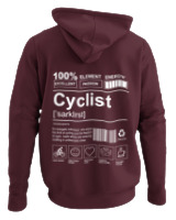 Φούτερ με κουκούλα - Cyclist - Color Thumbnail Marron