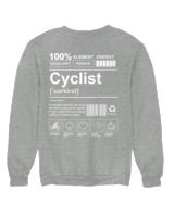Φούτερ χωρίς κουκούλα Γυναικείο - Cyclist - Color Thumbnail Γκρι Μελανζέ