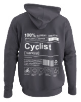 Φούτερ με κουκούλα - Cyclist - Color Thumbnail Ανθρακί