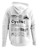 Φούτερ με κουκούλα Γυναικείο - Cyclist - Color Thumbnail ΄Ασπρο