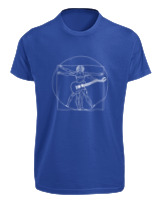 T-Shirt Fit Αντρικό - Da Vinci Rocks - Color Thumbnail Μπλε Ρουά