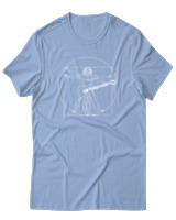 T-Shirt  Γυναικείο - Da Vinci Rocks - Color Thumbnail Γαλάζιο