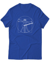 T-Shirt  Γυναικείο - Da Vinci Rocks - Color Thumbnail Μπλέ Ρουά