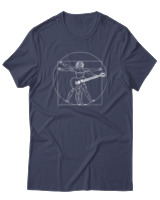 T-Shirt  Γυναικείο - Da Vinci Rocks - Color Thumbnail Μπλέ Γκρί