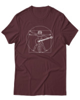 T-Shirt  Γυναικείο - Da Vinci Rocks - Color Thumbnail Μπορντό