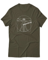 T-Shirt  Γυναικείο - Da Vinci Rocks - Color Thumbnail Χακί