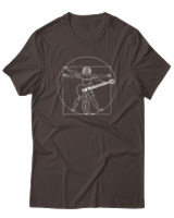 T-Shirt  Γυναικείο - Da Vinci Rocks - Color Thumbnail Καφέ