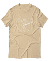 T-Shirt  Γυναικείο - Da Vinci Rocks - Color Thumbnail Μπέζ