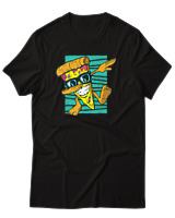 T-Shirt Αντρικό - Dabbing Slice - Color Thumbnail Μαύρο
