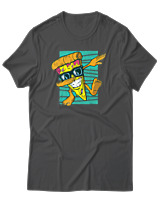 T-Shirt Αντρικό - Dabbing Slice - Color Thumbnail Ανθρακί