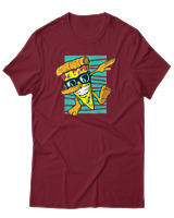 T-Shirt Αντρικό - Dabbing Slice - Color Thumbnail Σκούρο Κόκκινο