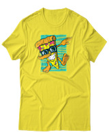 T-Shirt Αντρικό - Dabbing Slice - Color Thumbnail Κίτρινο