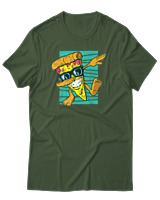 T-Shirt Αντρικό - Dabbing Slice - Color Thumbnail Κυπαρισσί