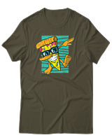 T-Shirt Αντρικό - Dabbing Slice - Color Thumbnail Χακί