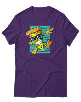 T-Shirt Αντρικό - Dabbing Slice - Color Thumbnail Σκούρο Μωβ