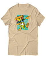 T-Shirt Αντρικό - Dabbing Slice - Color Thumbnail Μπεζ