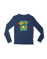 Μακρυμάνικο Μακό Παιδικό - Dabbing Slice - Color Thumbnail Σκούρο Μπλε
