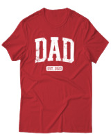 T-Shirt Αντρικό - Dad - Color Thumbnail Κόκκινο