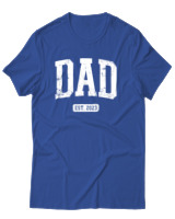 T-Shirt Αντρικό - Dad - Color Thumbnail Μπλε Ρουά