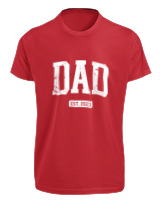 T-Shirt Fit Αντρικό - Dad - Color Thumbnail Κόκκινο