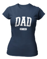 T-Shirt Στενή Γραμμή Γυναικείο - Dad - Color Thumbnail Σκούρο Μπλε