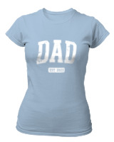 T-Shirt Στενή Γραμμή Γυναικείο - Dad - Color Thumbnail Γαλάζιο